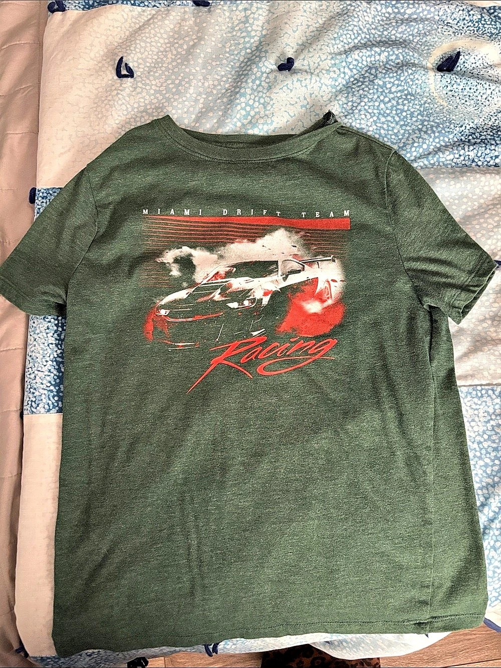 Cat & Jack Boys Short Sleeve Miami Drift Team Graphic T-Shirt Boys Miami Drift